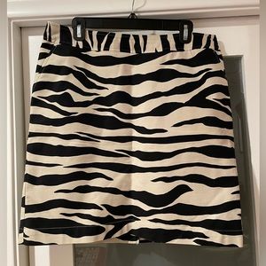 Merona Zebra Print Skirt, size 12